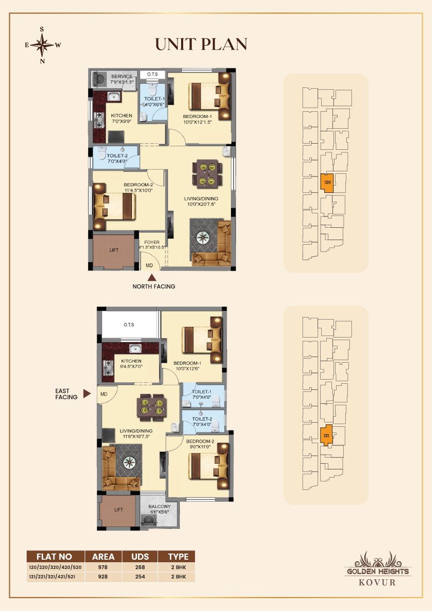 2BHK Floor Plan 3