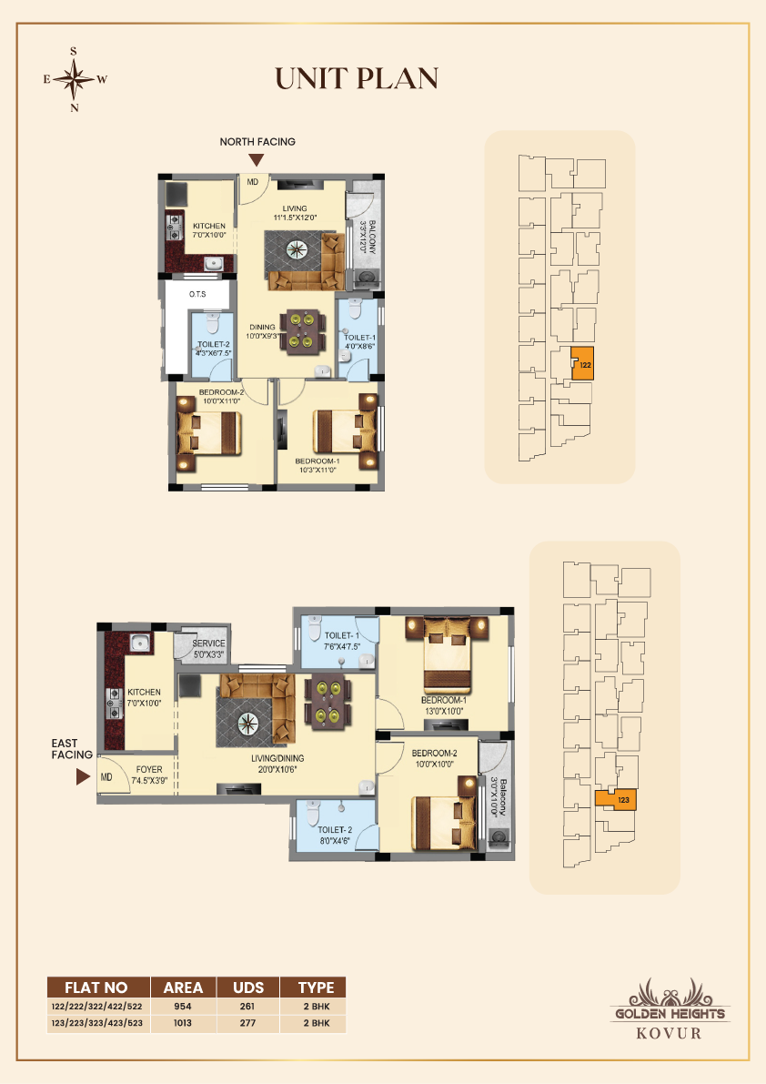 2BHK Floor Plan 4